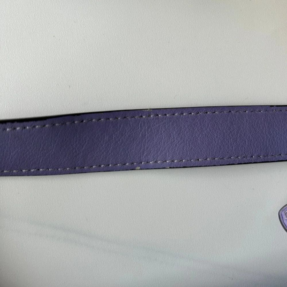 Coach Teri Light Violet Pebbled Leather Shoulder Bag Excellent